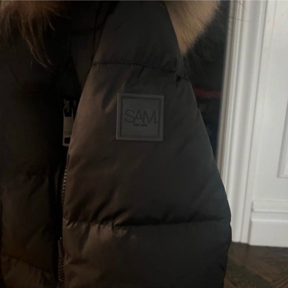Sam. Matte Decade Down Jacket Size Small Black Ex… - image 5